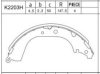 ASIMCO K2203H Brake Shoe Set